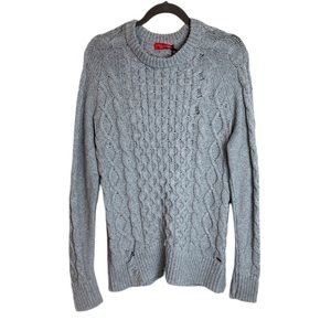 NWT n:PHILANTHROPY Garrett Cable Sweater in Heather Grey